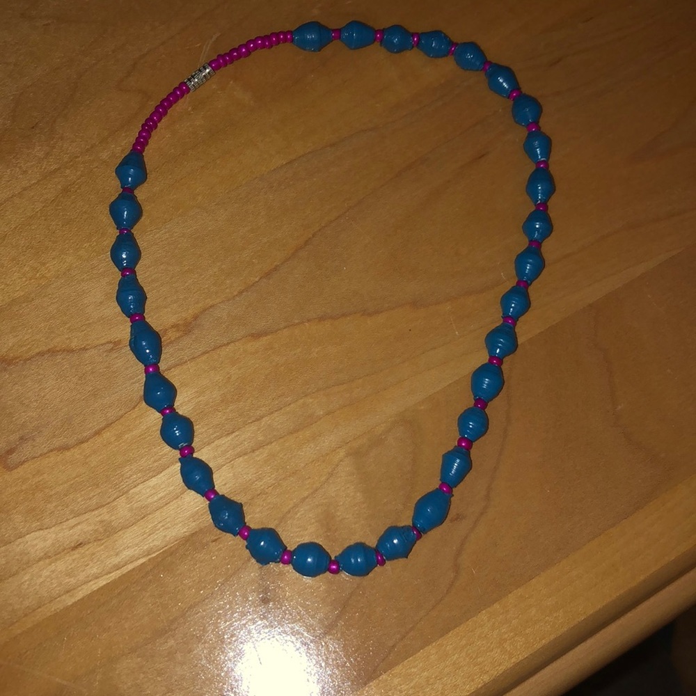 Blue Necklace Choker